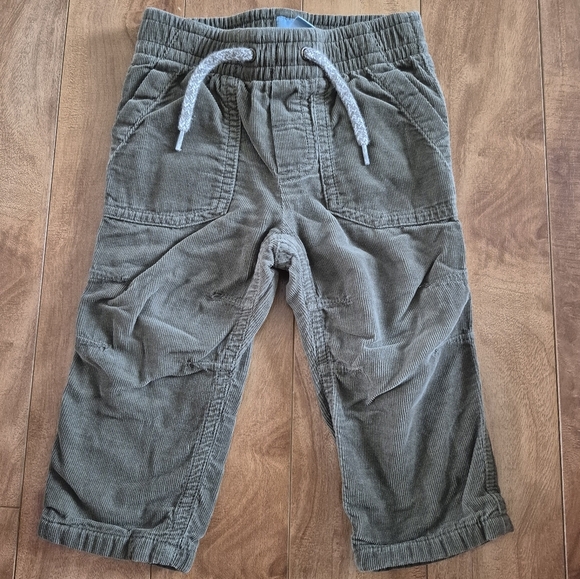 Gap Boy's Olive Green Corduroy Pants – Size 6–12 Months - Picture 1 of 3